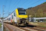 SNCB AM08 506 unterwegs im Alzettetal in der Nhe von Lintgen.