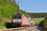 Beim Besuch des provisorisch eröffnetem Fahrrad- und Wanderweg, an der Bahn entlang zwischen Maulusmühle und Clervaux fuhr mir die CFL 4013 mit ihrem Zug, aus Troisvierges kommend vor die