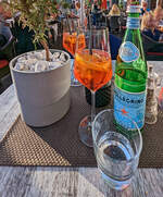 Ein Hauch von Italien an der Ostsee, hier am 15.05.2022 in Warnemünde.