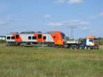 Am 04.September 2012 hatte ich endlich Glck einen Russischen Desiro RUS in Mukran fotografieren zuknnen.