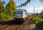 Die 1151 der ITB - Industrietransportgesellschaft mbH Brandenburg (92 82 0001 151-0 L-ITB), am 19.09.2018 beim Hbf Brandenburg an der Havel.

Die V 100.1 wurde 1983 von LEW (VEB Lokomotivbau Elektrotechnische Werke „Hans Beimler“, Hennigsdorf) unter der Fabriknummer 12524 gebaut und an die Deutsche Reichsbahn als DR 110 242-5 geliefert, 1981 erfolgte der Umbau zur DR 112 242-3 im Bw Cottbus.  Zum 01.01.1992 erfolgte die Umzeichnung in DR 202 242-4 und zum 01.01.1994 in DB 202 242-4 in Mai 2000 erfolgte die Ausmusterung bei der DB und sie ging ans SFZ - Schienenfahrzeugzentrum in Stendal, 2003 dann an die NEG - Norddeutsche Eisenbahngesellschaft mbH in Trier als Nr. 03, 2006 ging es dann zur CFL Cargo wo sie als 1151 bezeichnet wurde (92 82 0001 151-0 L-CFLCA). Letztlich im Juni 2014 ging sie dann an die ITB - Industrietransportgesellschaft mbH Brandenburg in Brandenburg an der Havel, blieb aber weiterhin in Luxemburg registriert bzw. eingestellt. 