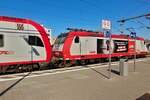 Seltener Anblick im Bahnbetrieb, Lok 4009 h�ngt vor dem Steuerwagen 087, aufgenommen in Esch Alzette. 04.03.2026