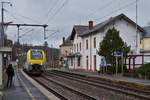 SNCB Triebzug 08534 kommt als IC 110 am 02.12.2020 aus Drauffelt in Wilwerwiltz an.