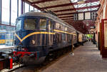 Die Elektrolokomotive NS № 1010 NS-Baureihe 1000 am 29 April 2025 im Het Spoorwegmuseum (bis 2005 NSM - Nederlands Spoorwegmuseum / Niederländischen Eisenbahnmuseum) in Utrecht im