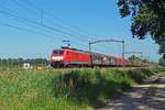 Stahlzug mit 189 074 durchfahrt am 28 Juni 2019 Oisterwijk.