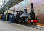 Die Dampflokomotive HSM 89  Nestor , spter NS № 1010 (NS-Baureihe 1000) am 24 Juni 2025 im Het Spoorwegmuseum (bis 2005 NSM - Nederlands Spoorwegmuseum / Niederlndischen Eisenbahnmuseum) in