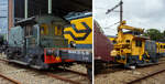 Ein Vergleichsbild einer Sik und einer Kraansik, links die Sik NS 311 und rechts die Kraansik NS 362 K. Beide dieselelektrische Rangierlokomotiven am 24 Juni 2025 im Het Spoorwegmuseum (bis 2005 NSM - Nederlands Spoorwegmuseum / Niederlndischen Eisenbahnmuseum) in Utrecht im ehemaligen Bahnhof Maliebaan.

Deutlich sieht man wie gro der Batteriekasten ist bzw. und wie klein er nach dem Umbau ist. Auch das Sichtfeld aus dem Fhrerstand bei einer Rckwrtsfahrt ist bei einer Kraansik sehr eingeschrnkt
