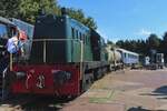 VSM's Whitcomb Diesellok 2019 steht am 7 September 2024 whrend das  Terug naar Toen  Festival ins bw Beekbergen.