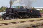 ÖSEK 310.23 nimmt Teil and der -richtigen- GRand Prix von UNgarn, der Wettrennen zwischen Dampfloks ins Vasuttörteneti Park (Eisenbahnhistorisches Museumspark) in Budapest am 8 September 2018.