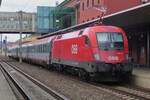 ÖBB 1116 141 steht am 15 September 2024 mit ein Kurz-IC nach Villach in Klagenfurt Hbf während Linie für Linie das ganze Eisenbahnnetz in Österreich zusammenbricht als Folgen der