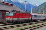 ÖBB 1144 222 'PATRICK' steht am 15 September 2024 in Lienz (Osttirol) abgestellt.