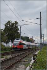 Der ÖBB ET 4024 032-7 zwischen Bregenz Hafen und Bregenz.