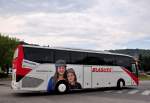 Setra 515 HD von Blaguss Reisen aus Wien am 27.Juli 2014 in Krems gesehen.