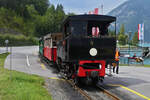 Dampflok 4 der Achenseebahn, verlässt den Bahnhof Seespitz am Achensee in Richtung Jenbach. 22.08.2024  13.10  