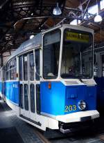 STRASSENBAHNBETRIEBE IN POLEN  Strassenbahn KRAKAU  Ein Blick in das Strassenbahnmuseum Krakau am 13.