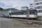 Ein paar Tage später zeigt sich der MOB Be 4/4 1006  (ex  Bipperlisi ) mit dem alten MOB D31 auf einem Abstellgleis in Vevey.