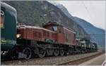 Ein Blick auf den legendären  Winterthurer Schrägstangen  Antrieb der Ce 6/8 14253 in Erstfeld.