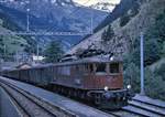 Erinnerung an die eindrucksvollen BLS Ae6/8: 201 in Goppenstein, 15.August 1966 