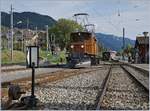 50 Jahre Blonay-Chamby: Die Bernina Bahn RhB Ge 4/4 182 rangierte in Blonay.