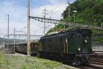 Erwischt! Den Moment, dass SBB Historic 10217 der Bahnhof von Olten eintreft wird der Fotograf selbst auf den Chip 'gerettet' -21 Mai 2022.