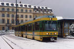 TN: In Neuenburg wartete der Be 4/4 501 mit dem Bt 554 auf die Abfahrt nach Boudry.