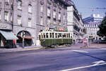 Berner Be 2/2 als Regelkurse am 28.September 1969: Wagen 37 beim Abbiegen vom Hirschengraben in die Effingerstrasse.