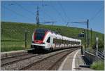Der SBB RABe 522 213 als Regionalzug von La Plaine nach Genève verlässt Russin. 

19. Juni 2018