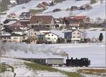 Fahrt durch Hasle im Entlebuch oder auch Bilderbuch mit Eb 3/5 5810.