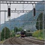 Die 141 R 1244 des  Vereins Mikado 1244  erreicht von Zürich kommend Arth Goldau.