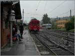 Auch bei Regenwetter fhrt die Museumsbahn Blonay - Chamby, auch wenn dabei etwas mehr Mue zu spren ist.