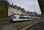 RBDe 560 254 mit TRN-Logo in Travers. Mai 2024.