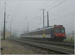 Scheinbar auf Test- oder Schulungsfahrt war dieser NPZ RBDe 562 Pendelzug in Noiraigue am 7.