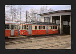 Forchbahn vor dem Depot Forch.