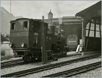 Bei der Vorbeifahrt beim Depot in Brienz konnte ich die Kohle befeuerte H 2/3 N 6 fotografieren.