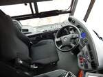 Der Fahrerarbeitsplatz eines Mercedes Citaro III der Neubrandenburger Verkehrsbetriebe in Neubrandenburg.