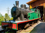 Eine Spanierin in der Schweiz - Die 1.000 mm G 3/5 Tenderlokomotive N° 23 der ursprünglichen Lokalbahn von Olot nach Girona (Tren d’Olot), in Katalonien (Spanien).