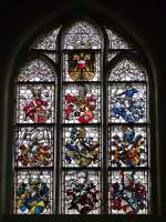 . Ein Fenster der dreischiffigen Hallenkirche im Lbecker Heilig-Geist-Hospital. 20.09.2013 (Jeanny)