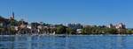 Panorama Blick auf die Stadt Annecy  und das Hafenbecken,
aufgenommen mit dem Smartphone. 09.2022 (Jeanny)


