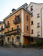 Unser Hotel (für 2 Nächte) in Domodossola das Hotel Locanda Piemonte da Sciolla, hier am 07.09.2021.