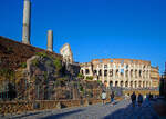 Das Kolosseum (Colosseo), Roma am 12.07.2022. Eines der Wahrzeichen der Stadt.
