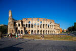 Das Kolosseum (Colosseo), Roma am 12.07.2022. Eines der Wahrzeichen der Stadt.