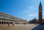 Piazza San Marco di Venezia (der Markusplatz in Venedig) am 24.07.2022.