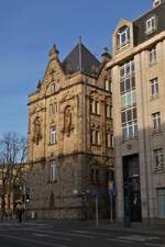 Geb�ude mit sch�ner Fassade in der Oberstadt der Stadt Luxemburg.