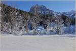 Winter im Berner Oberland, nicht weit von Gstaad.