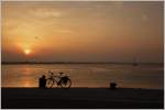 Sonnenuntergang in Rimini.