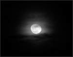 Am 23.02.08 war der Mond teilweise hinter den Wolken versteckt.