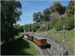 50 Jahre Blonay Chamby - MEGA BERNINA FESTIVAL: Da in St-Légier Gare durch den Bahnhofsumbau keine Kreuzungen mehr stattfinden konnten, fuhr an  Werktagen der Blonay-Chamby Riviera Belle Epoque